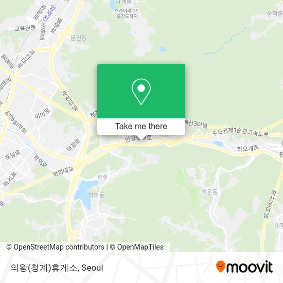 의왕(청계)휴게소 map