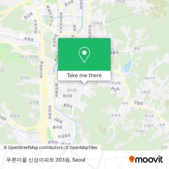 푸른마을 신성아파트 303동 map