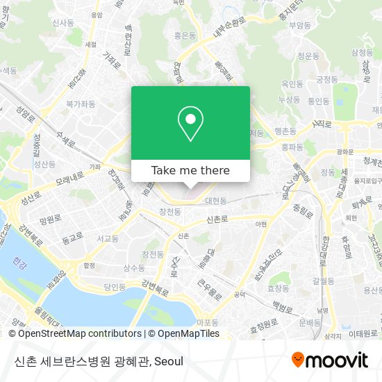 신촌 세브란스병원 광혜관 map