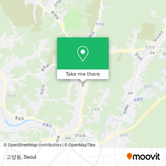 고양동 map