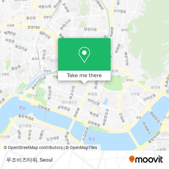 푸조비즈타워 map