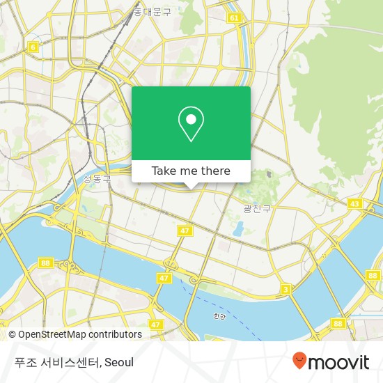 푸조 서비스센터 map