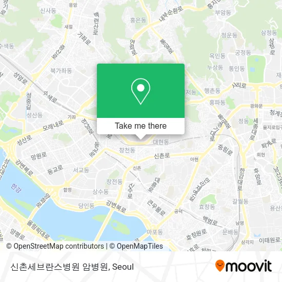 신촌세브란스병원 암병원 map