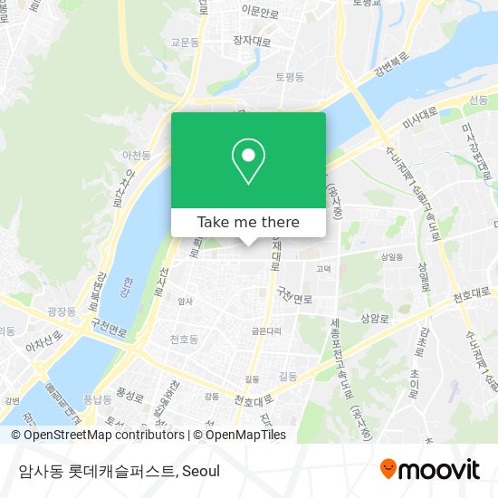 암사동 롯데캐슬퍼스트 map