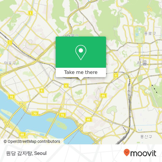 원당 감자탕 map