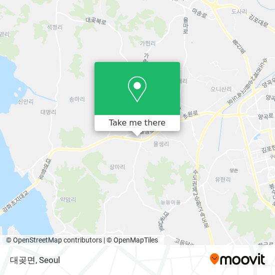 대곶면 map