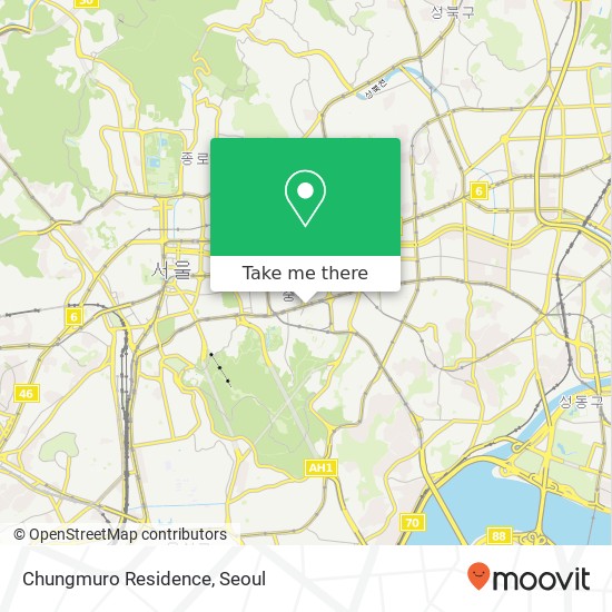 Chungmuro Residence map