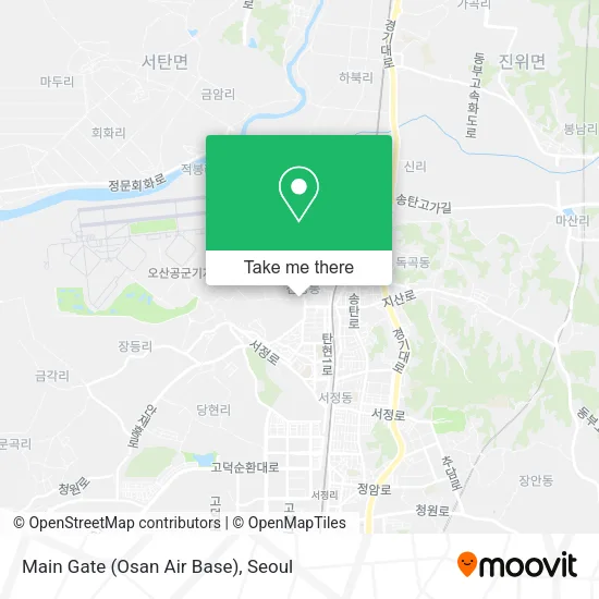 Main Gate (Osan Air Base) map