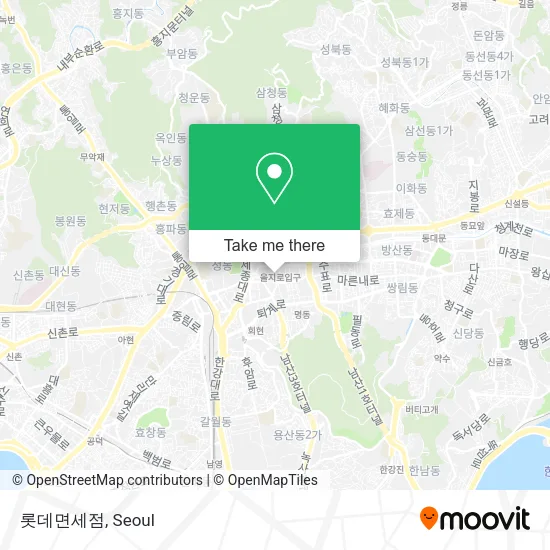 롯데면세점 map