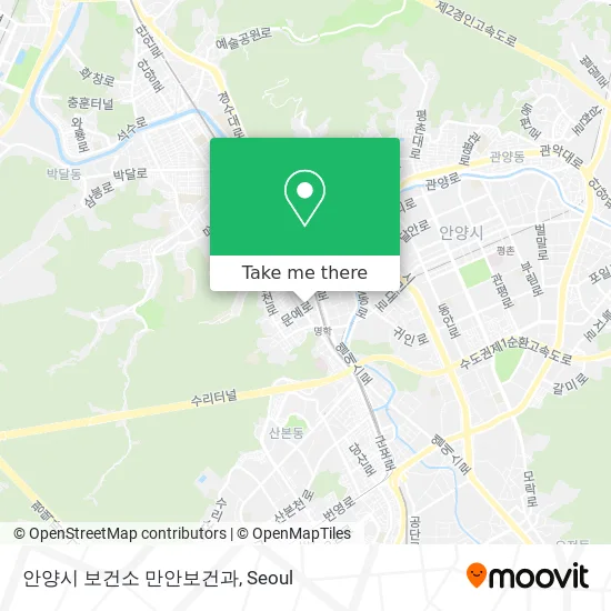 안양시 보건소 만안보건과 map