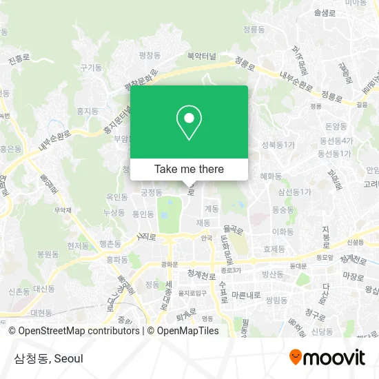 삼청동 map