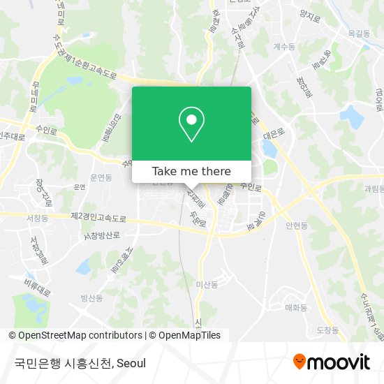 국민은행 시흥신천 map