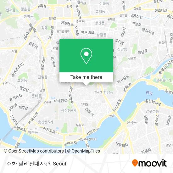 주한 필리핀대사관 map