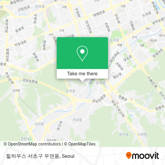 힐하우스 서초구 우면동 map