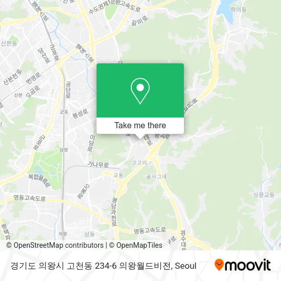 경기도 의왕시 고천동 234-6 의왕월드비전 map