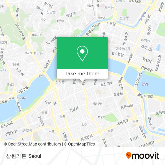 삼원가든 map