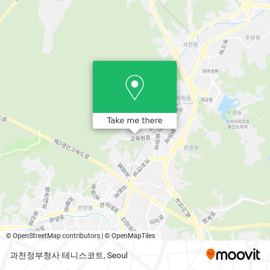 과천정부청사 테니스코트 map