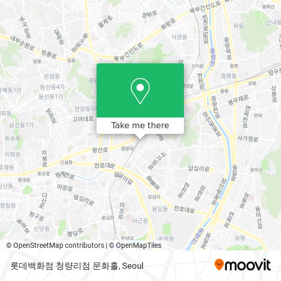 롯데백화점 청량리점 문화홀 map