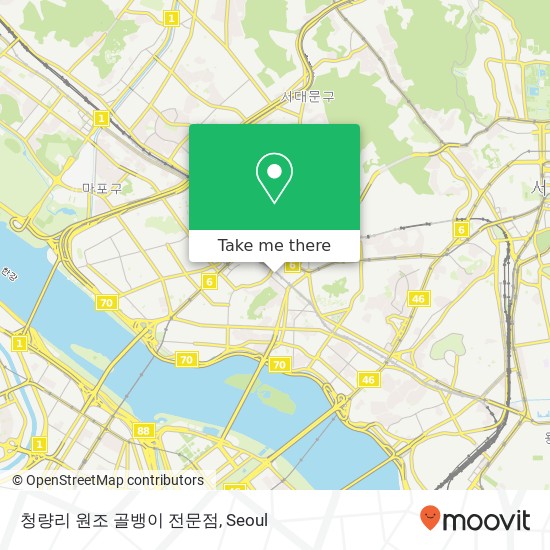 청량리 원조 골뱅이 전문점 map