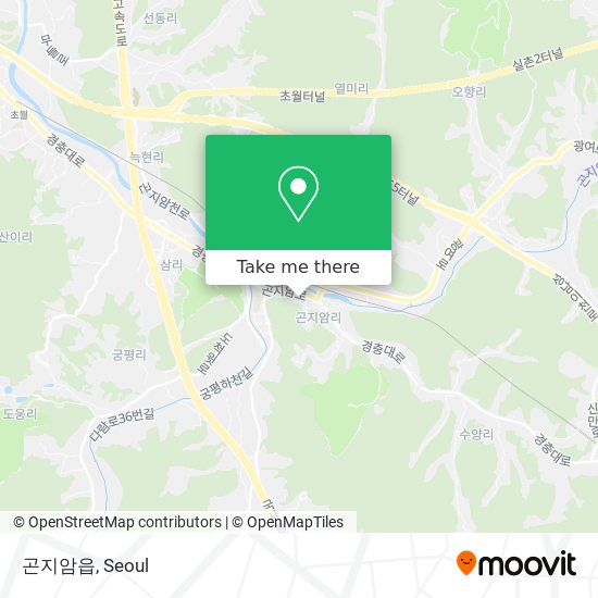 곤지암읍 map