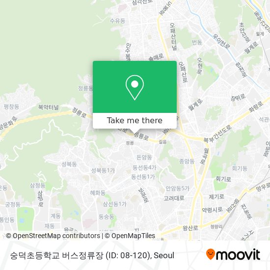 숭덕초등학교 버스정류장 (ID: 08-120) map