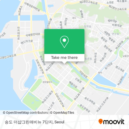 송도 더샵그린애비뉴 7단지 map