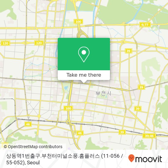 상동역1번출구.부천터미널소풍.홈플러스 (11-056 / 55-052) map