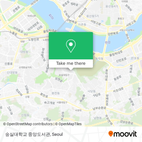 숭실대학교 중앙도서관 map