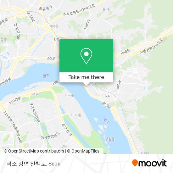 덕소 강변 산책로 map