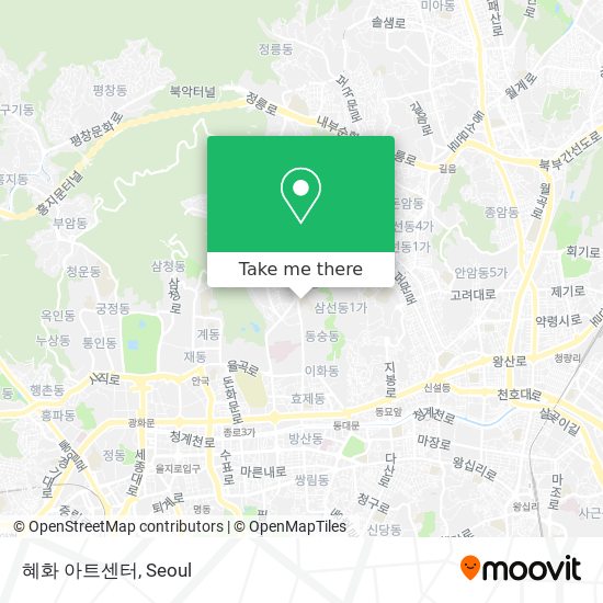 혜화 아트센터 map