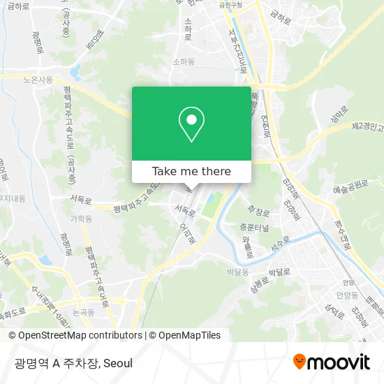 광명역 A 주차장 map