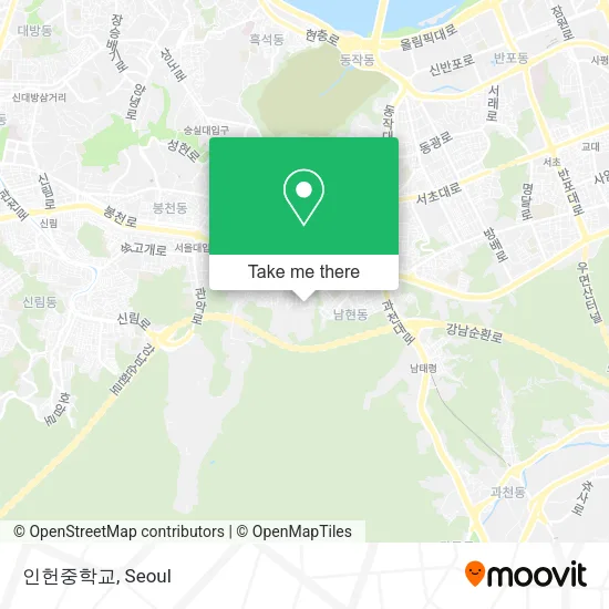 인헌중학교 map
