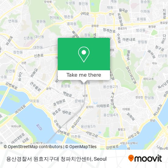 용산경찰서 원효지구대 청파치안센터 map