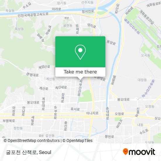 굴포천 산책로 map