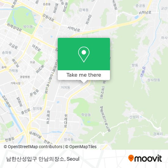 남한산성입구 만남의장소 map