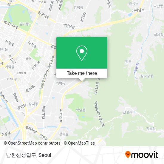 남한산성입구 map