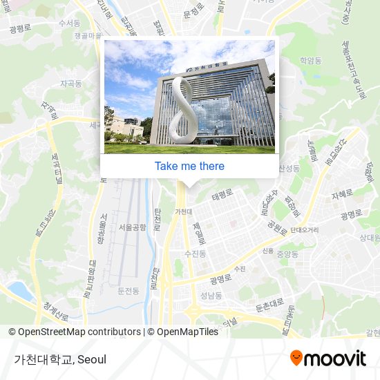 가천대학교 map