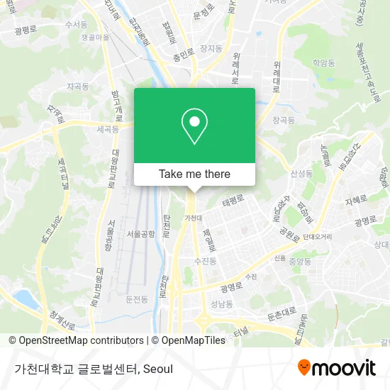 가천대학교 글로벌센터 map