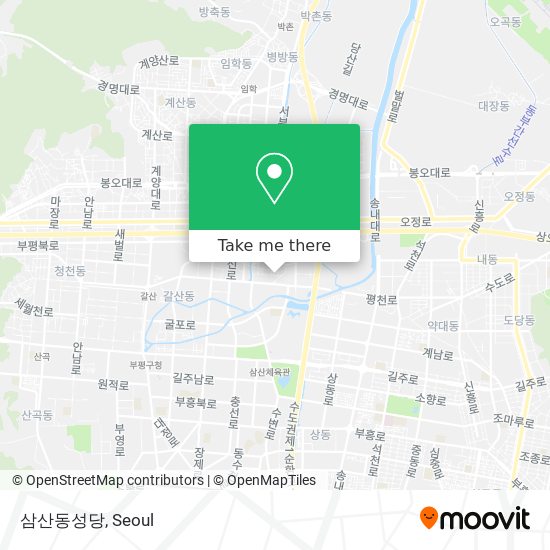 삼산동성당 map