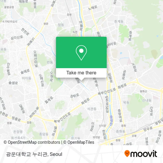 광운대학교 누리관 map