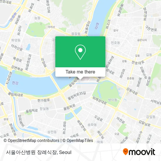 서울아산병원 장례식장 map