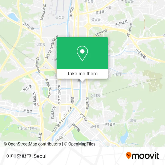 이매중학교 map