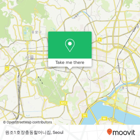 원조1호장충동할머니집 map