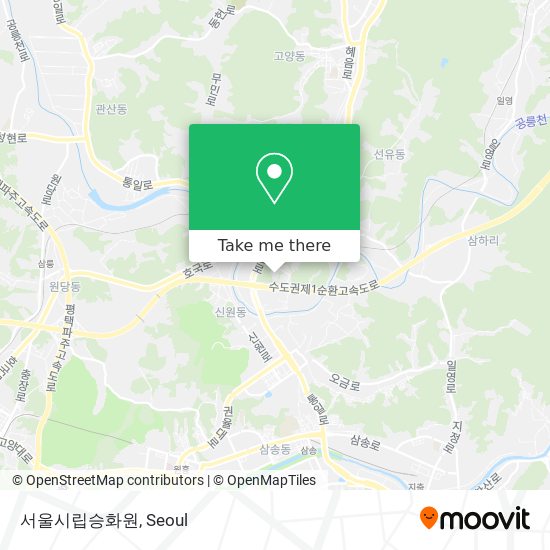 서울시립승화원 map