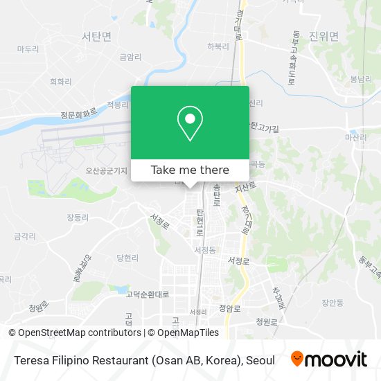 Teresa Filipino Restaurant (Osan AB, Korea) map