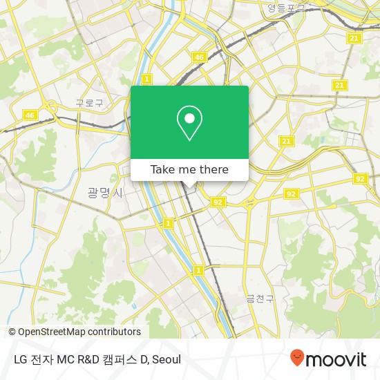 LG 전자 MC R&D 캠퍼스 D map