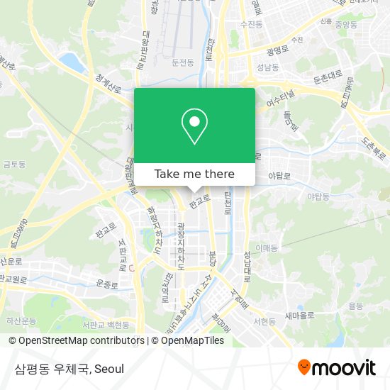 삼평동 우체국 map