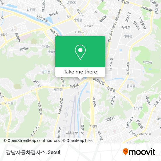 강남자동차검사소 map