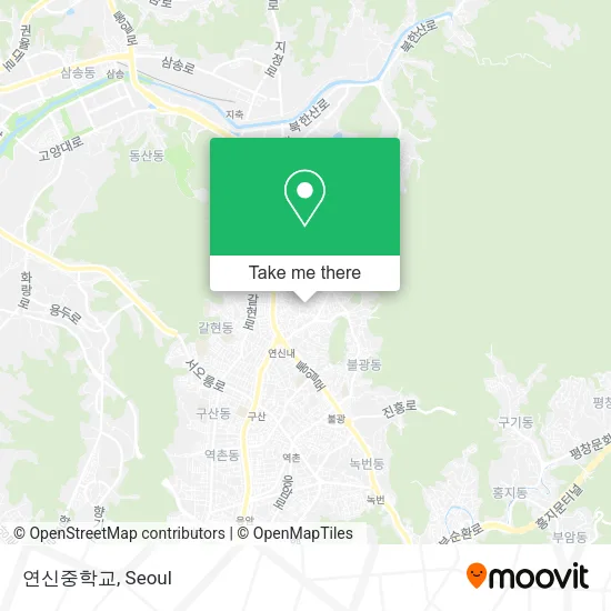 연신중학교 map