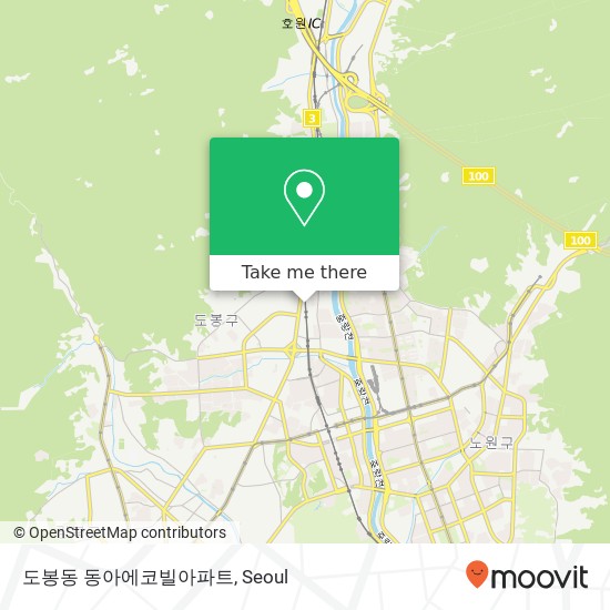 도봉동 동아에코빌아파트 map